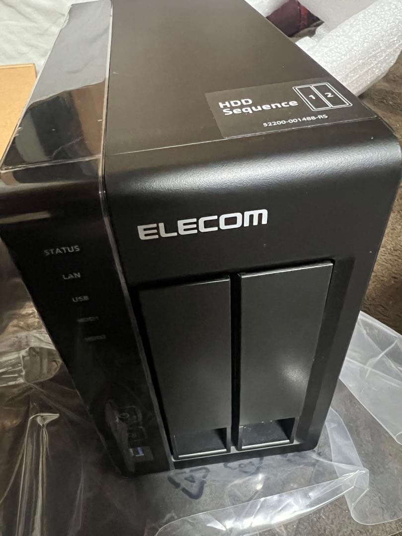 ELECOM 2ベイNAS NSB-5A2T2BL