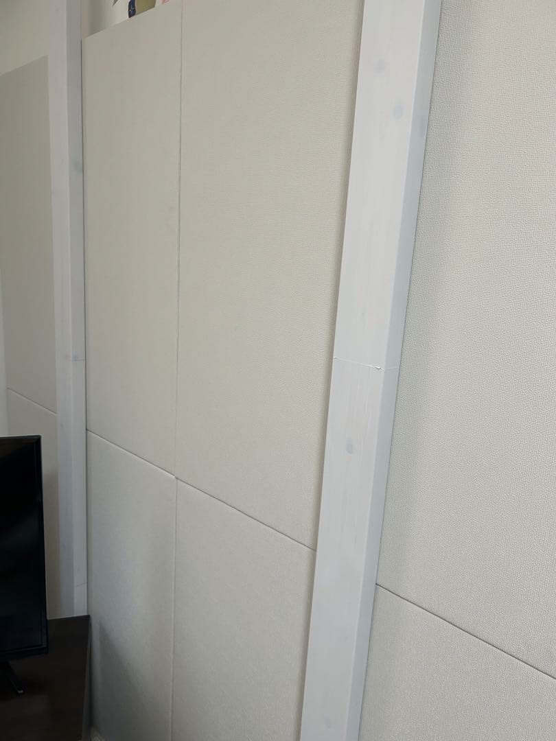 ワンタッチ防音壁　ホワイト　90㎝×90㎝×10枚　ピアリビング