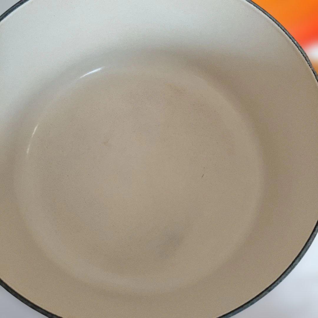 LE CREUSET ホーロー鍋 22cm オレンジ