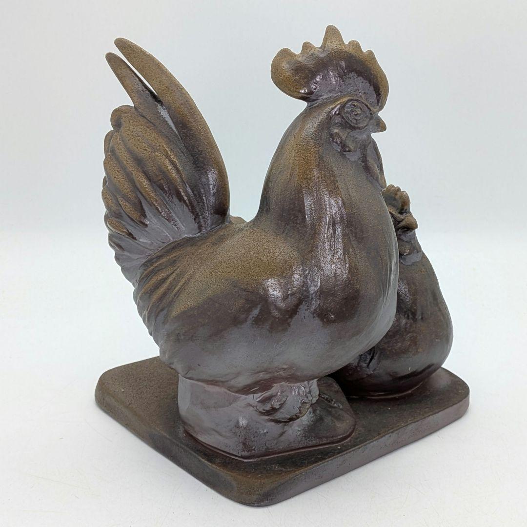 武用君彦 備前焼 干支置物「癸酉」 共箱共布栞 酉年 鶏 ニワトリ 鳥 縁起物