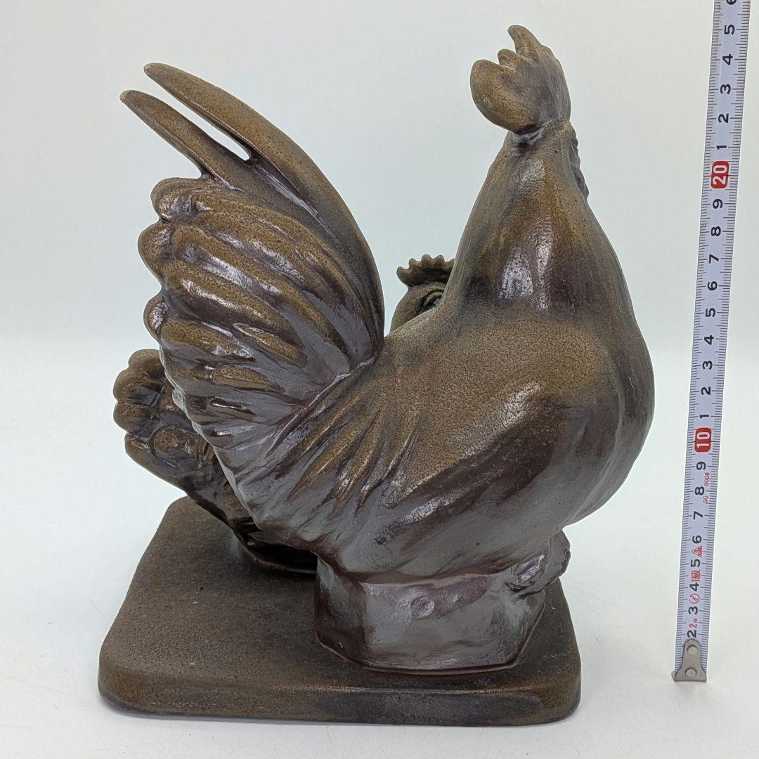 武用君彦 備前焼 干支置物「癸酉」 共箱共布栞 酉年 鶏 ニワトリ 鳥 縁起物