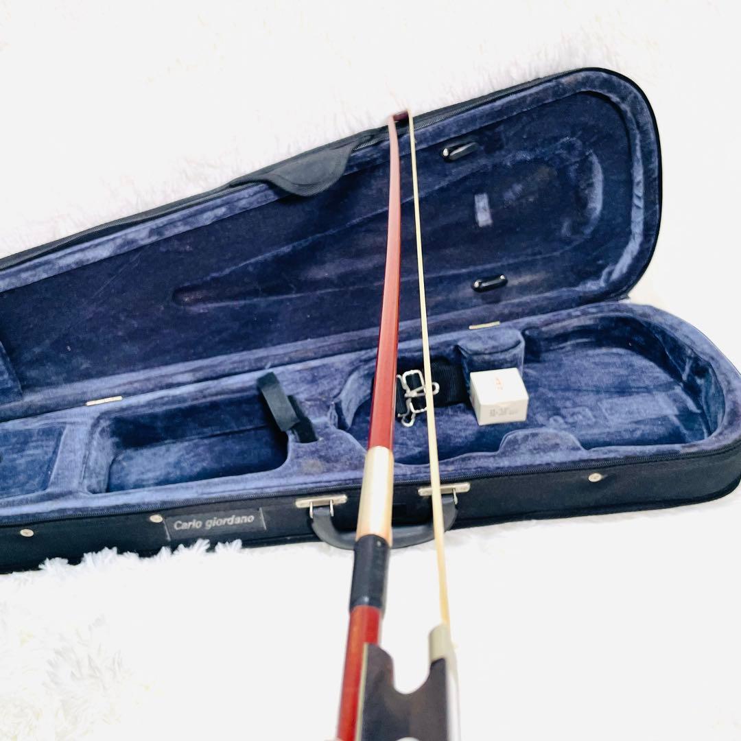 カルロジョルダーノ EV-201 赤 超美品 ケース弓付 エレキバイオリン