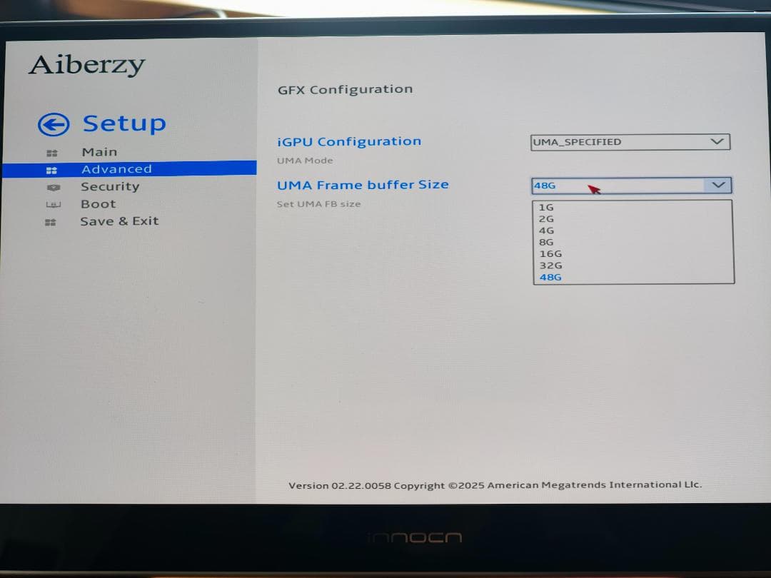 ミニPC Minisforum Aiberzy HX370 64GB 1TB