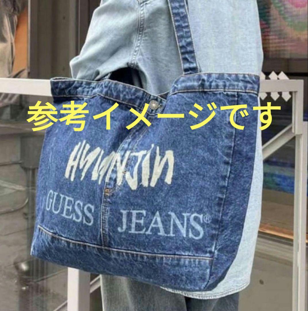 StrayKids スキズ GUESS ヒョンジン 刻印 デニムトートバッグ