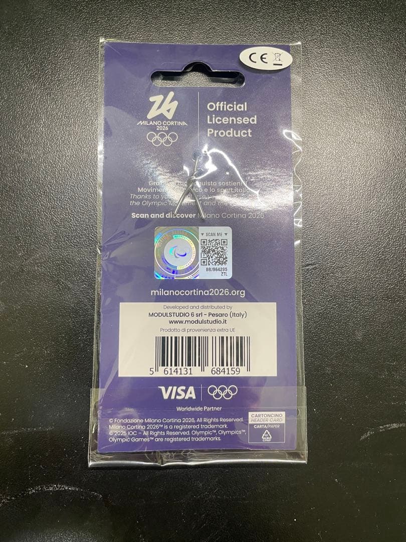 ミラノコルティナオリンピック キーホルダー ティナ 現地公式店購入 紙袋付き