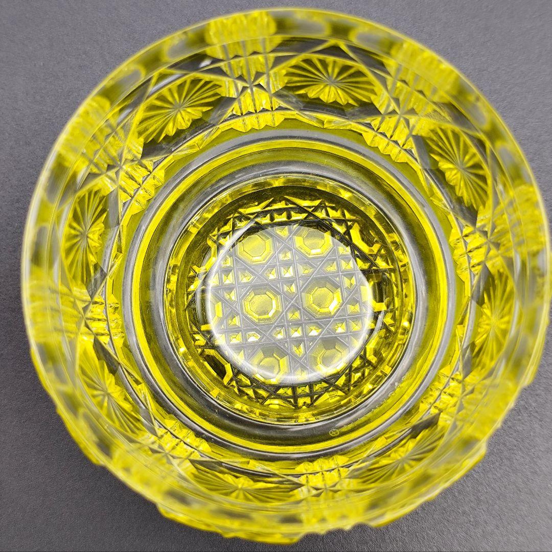 未使用品☆薩摩切子 猪口（切子、江戸切子、薩摩切子）