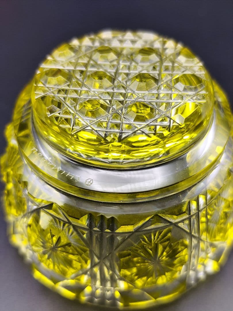 未使用品☆薩摩切子 猪口（切子、江戸切子、薩摩切子）