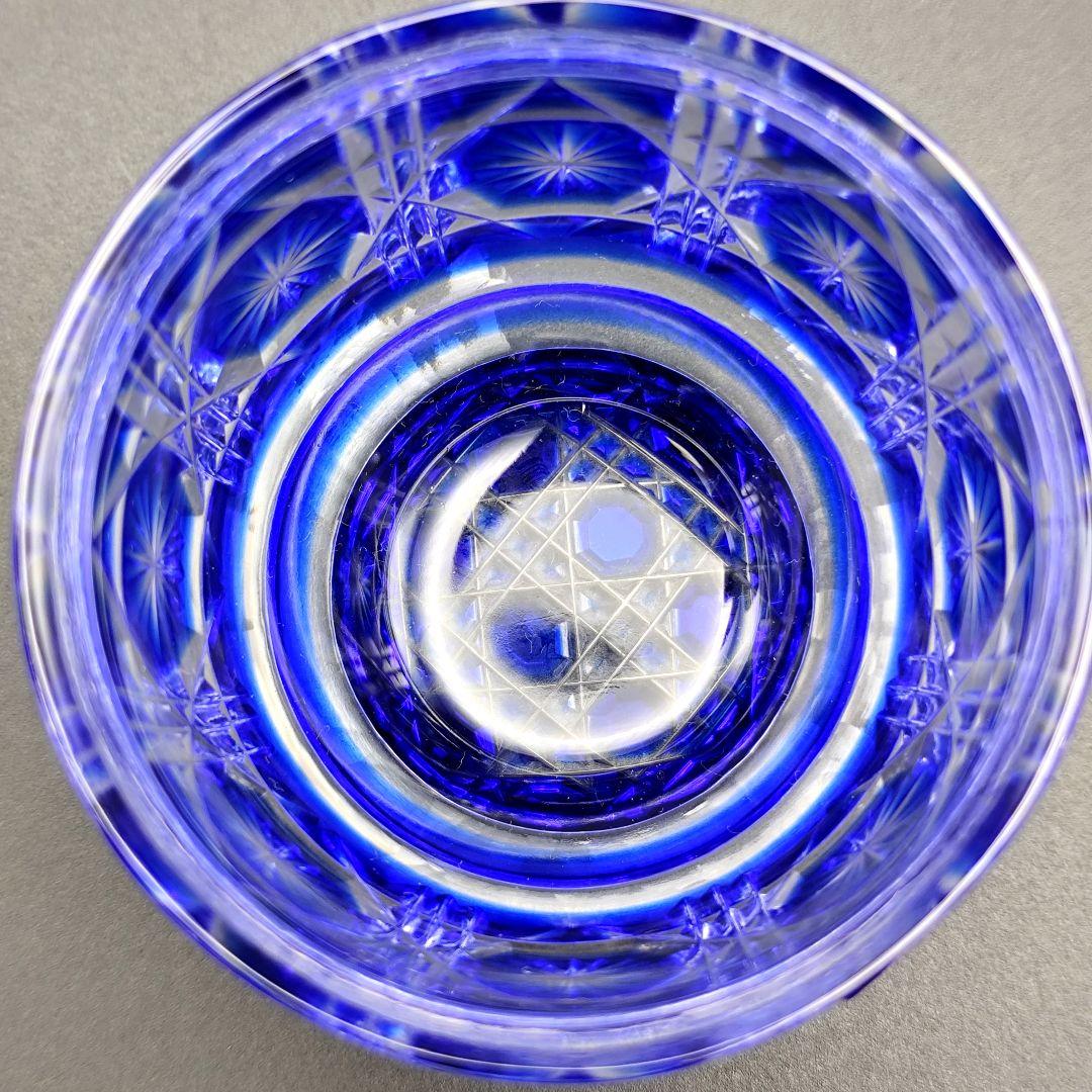 未使用品☆薩摩切子 猪口（切子、江戸切子、薩摩切子）