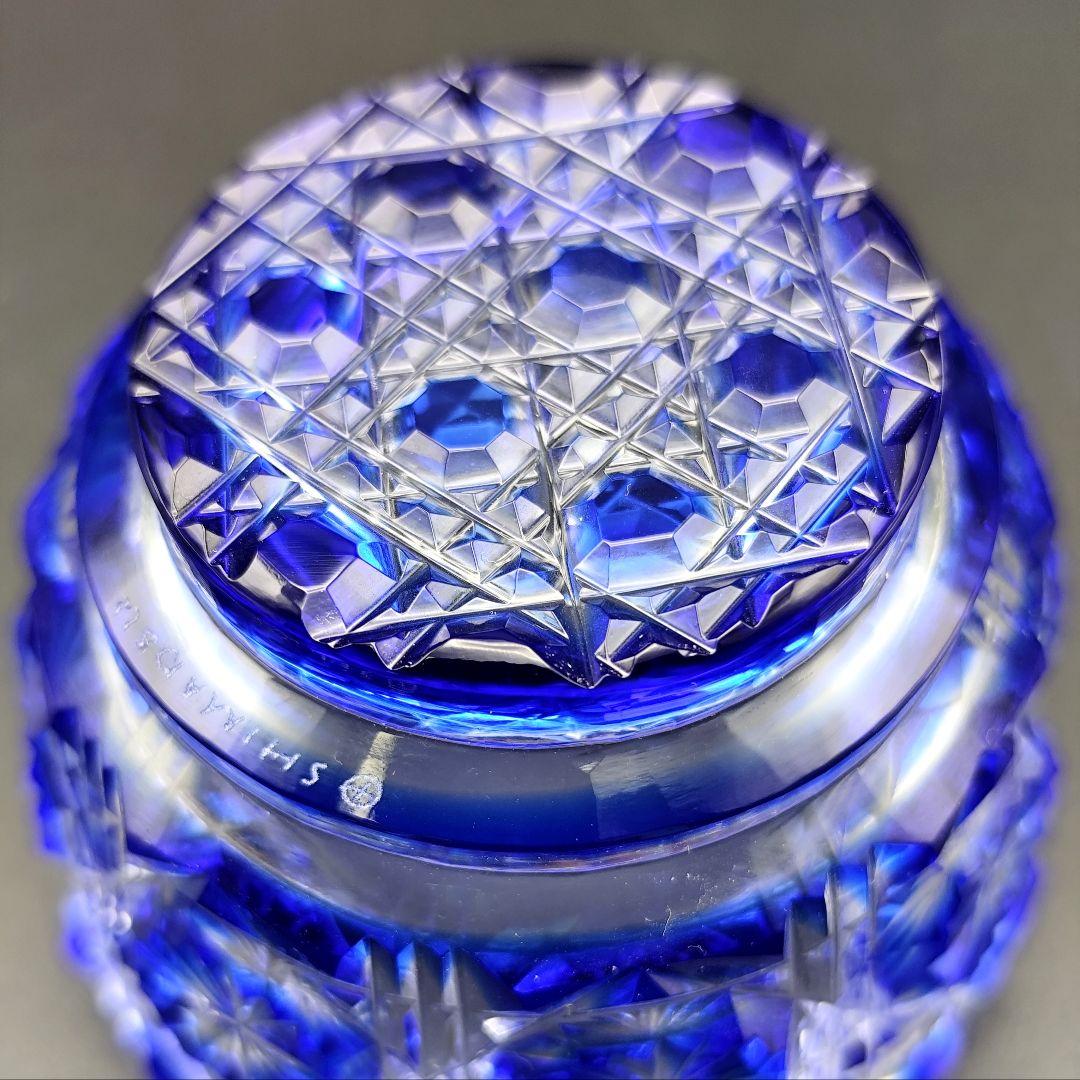 未使用品☆薩摩切子 猪口（切子、江戸切子、薩摩切子）