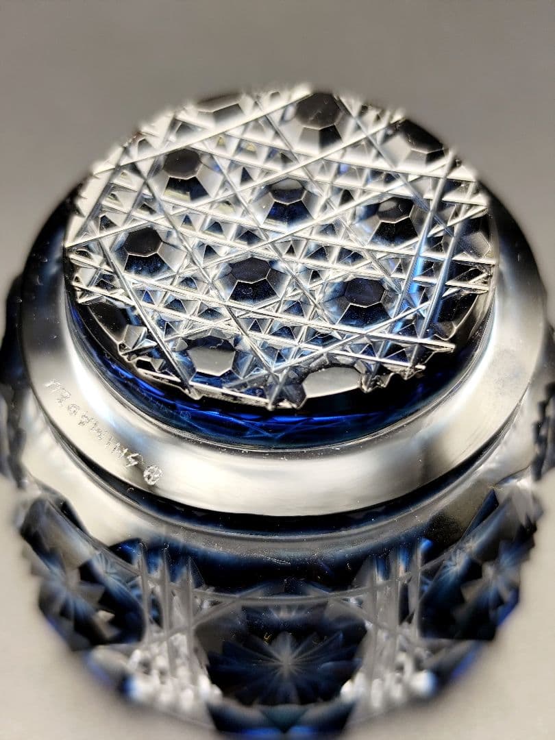 未使用品☆薩摩切子 猪口（切子、江戸切子、薩摩切子）