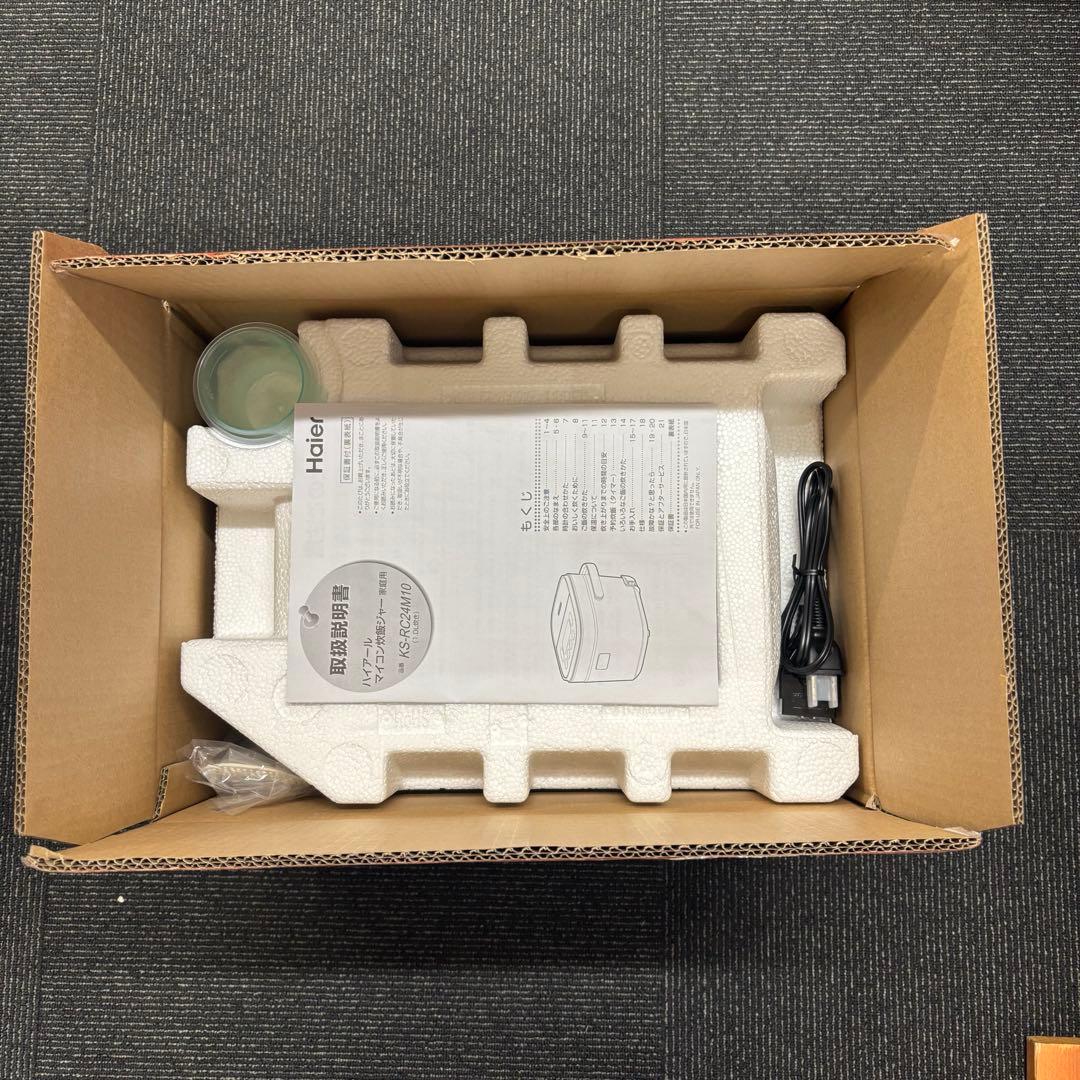 Haier（ハイアール）マイコン炊飯器KS-RC24M10-WHホワイト5.5合