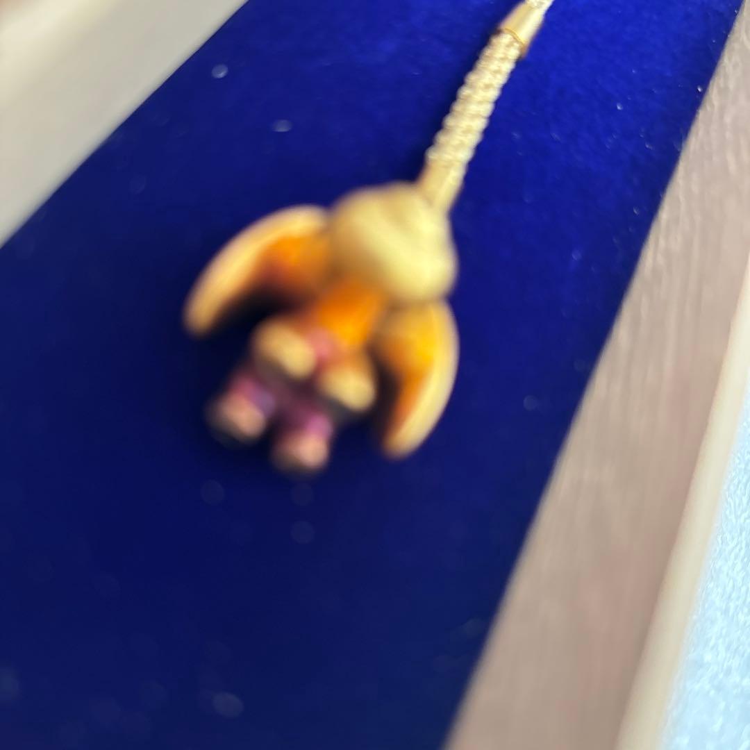 24金お茶犬ストラップ　木箱入り