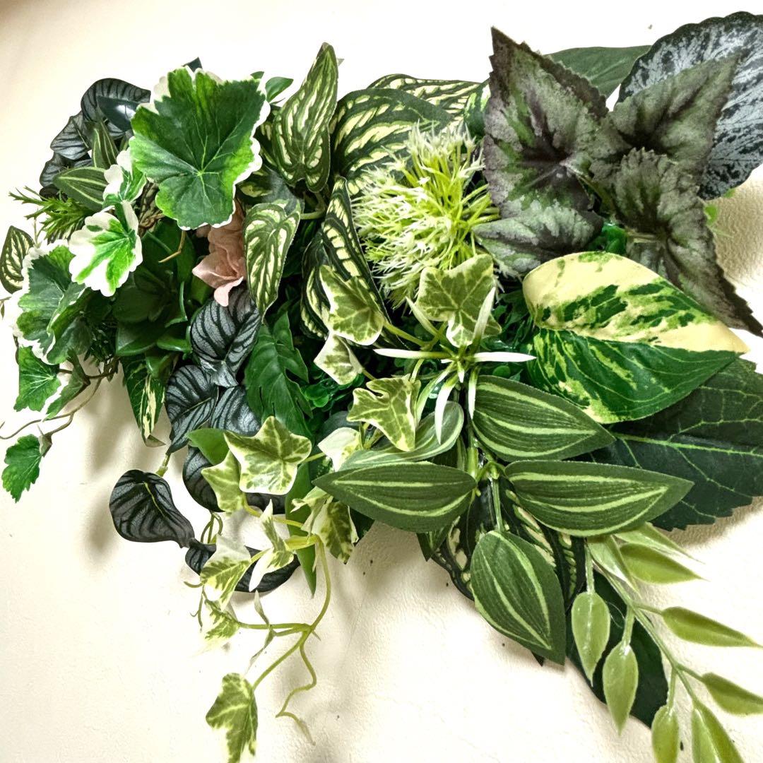 光触媒加工ウォールグリーン　フェイクグリーン（同一垂れ1）