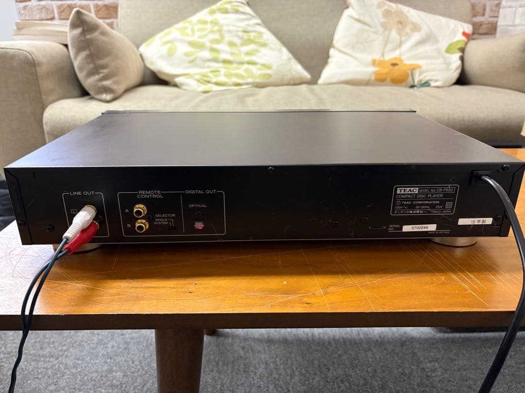 TEAC CD-P650 コンパクトディスクプレーヤー