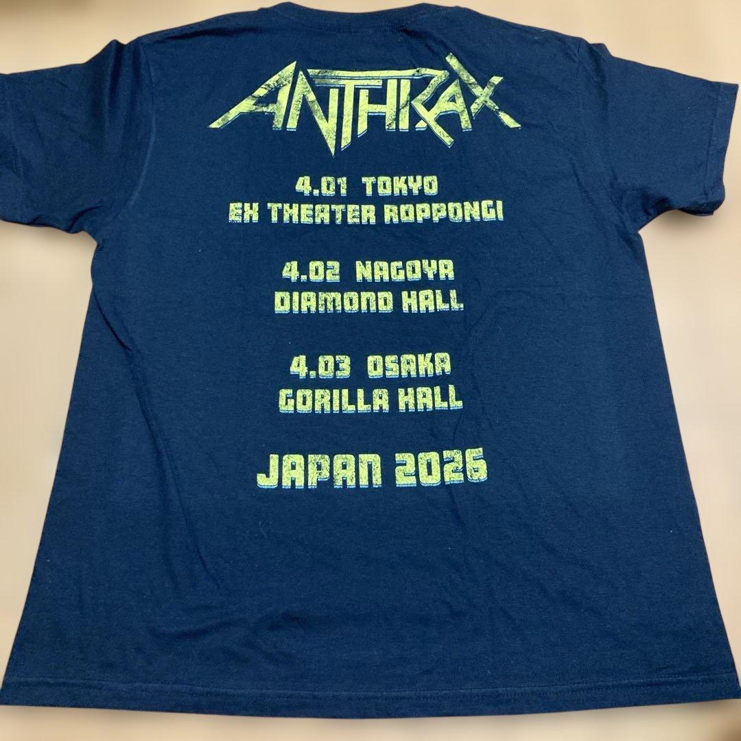 ANTHRAX★アンスラックス★2026年日本公演限定Ｔシャツ★Lサイズ・完売品