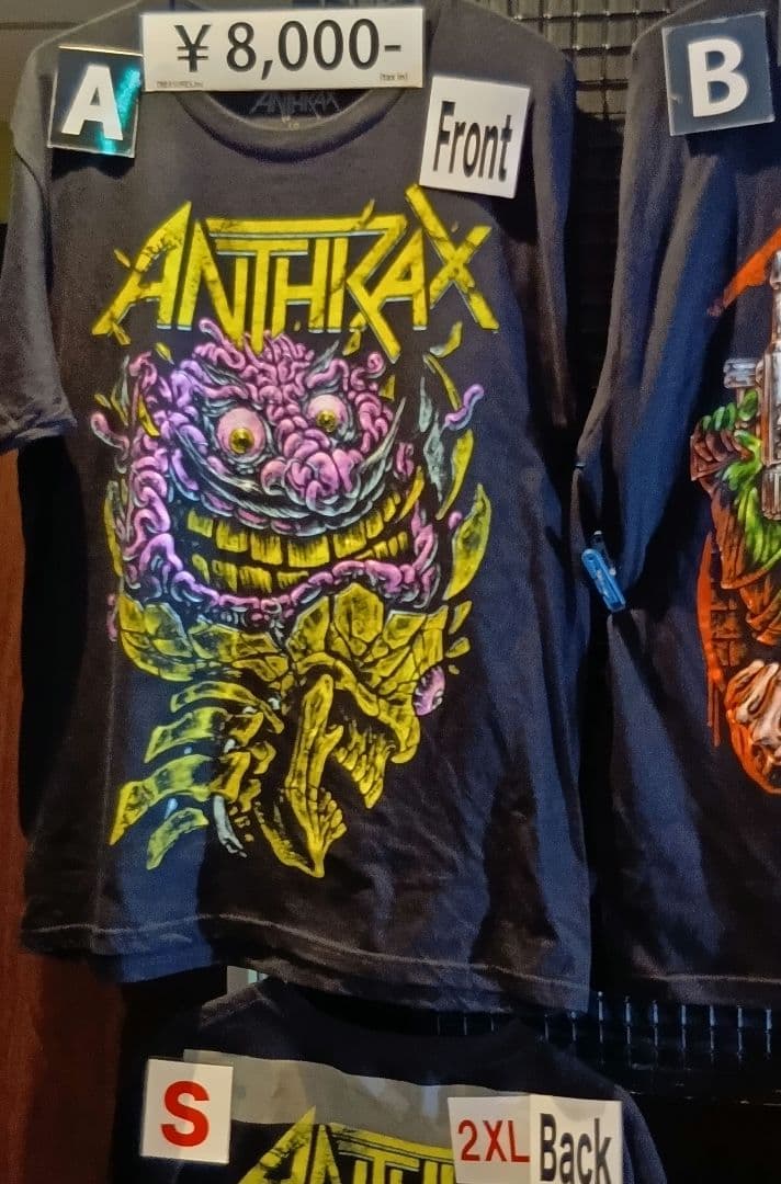 ANTHRAX★アンスラックス★2026年日本公演限定Ｔシャツ★Lサイズ・完売品