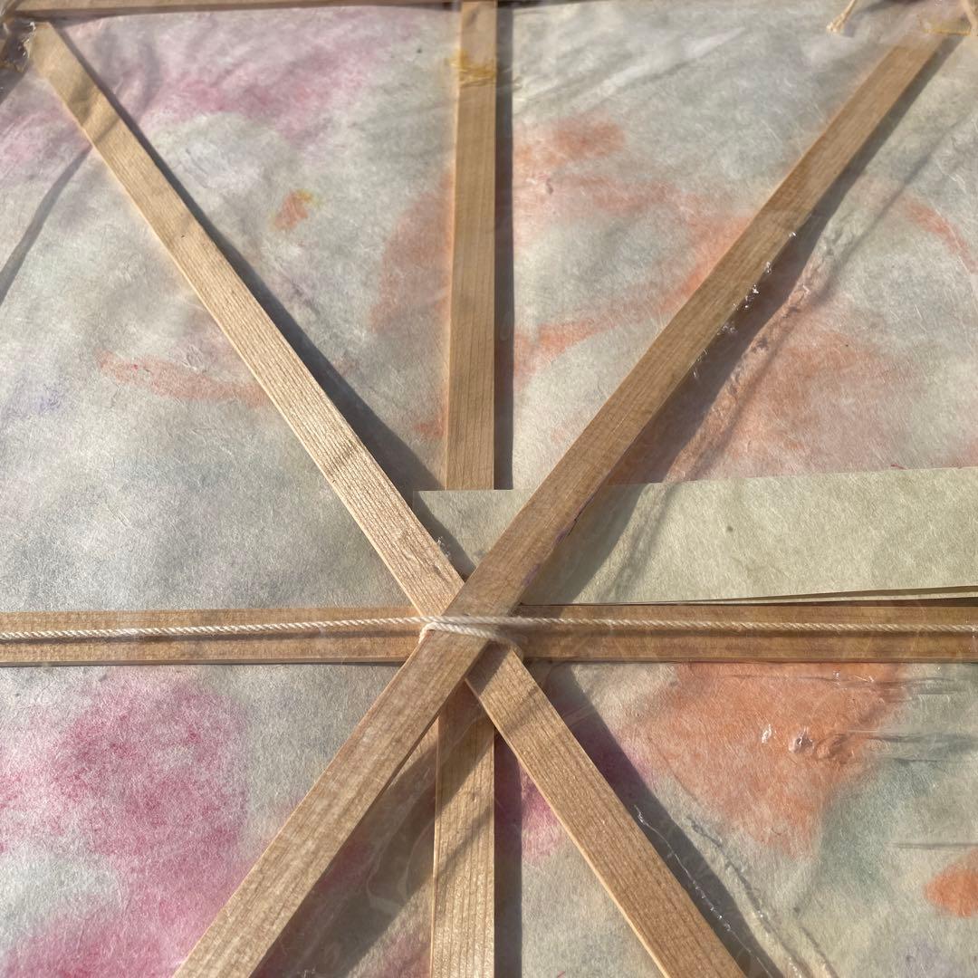 津軽凧　アンティークねぷた絵　手描き絵　アンティーク凧