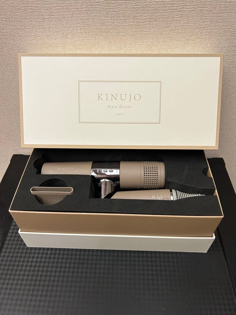 [ジャンク品] KINUJOヘアドライヤー モカKH002