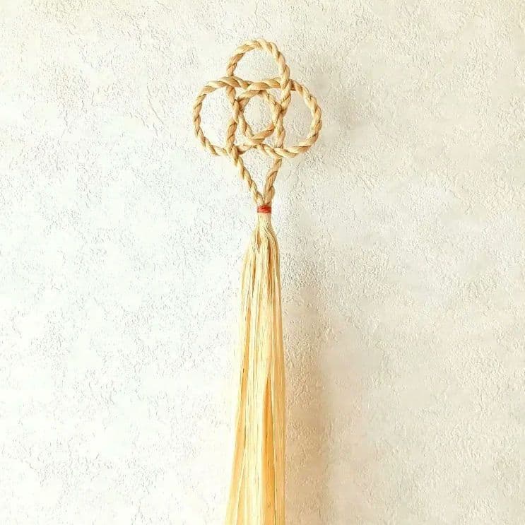 精麻のひきなで飾り　あわじ結び2