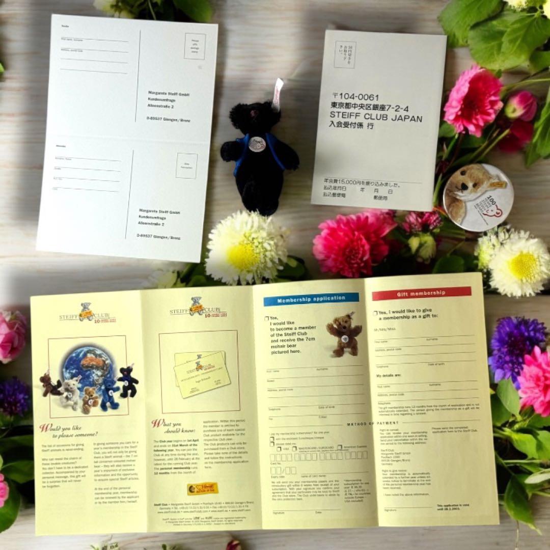 シュタイフ テディベア Celebration Teddy 箱 証明書 完品 黒