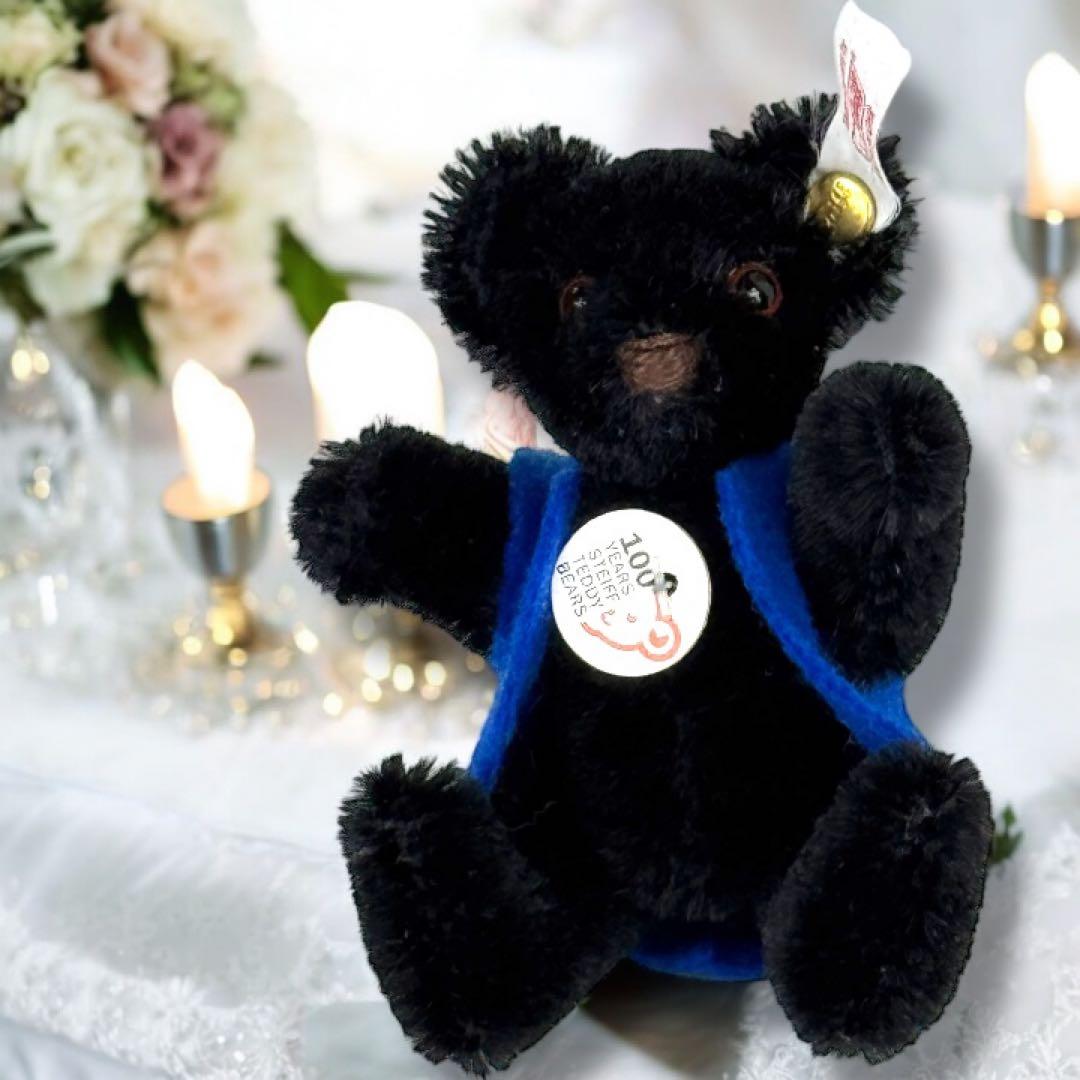シュタイフ テディベア Celebration Teddy 箱 証明書 完品 黒