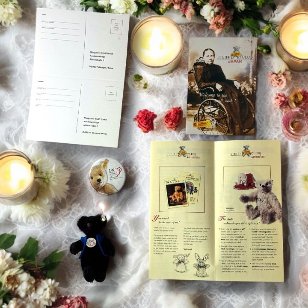 シュタイフ テディベア Celebration Teddy 箱 証明書 完品 黒