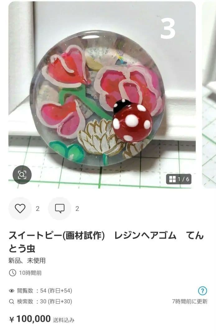 カヤ　　☪︎⋆☽様お取り置き　2/25まで　猫　レジンヘアゴム　ネイビー　花