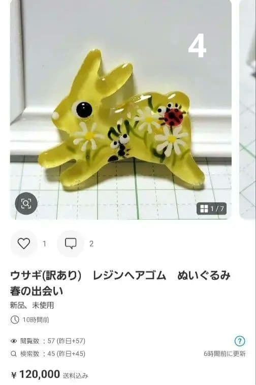 カヤ　　☪︎⋆☽様お取り置き　2/25まで　猫　レジンヘアゴム　ネイビー　花