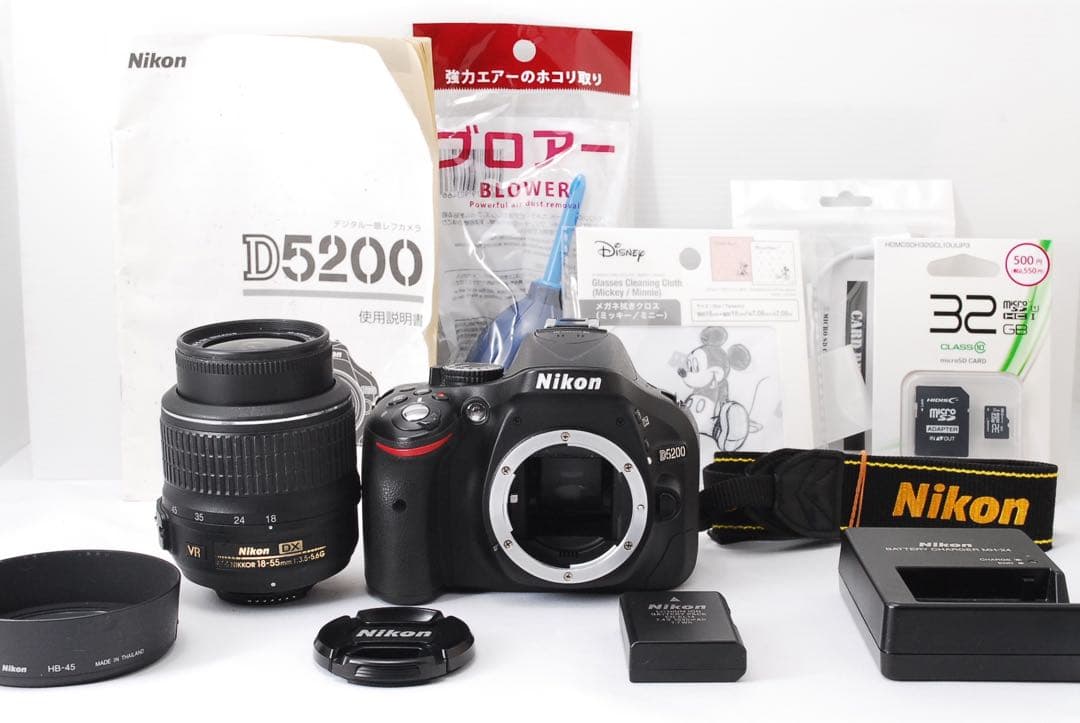 ✨低ショット数✨美品 Nikon D5200 標準レンズ スマホ転送 一眼レフ