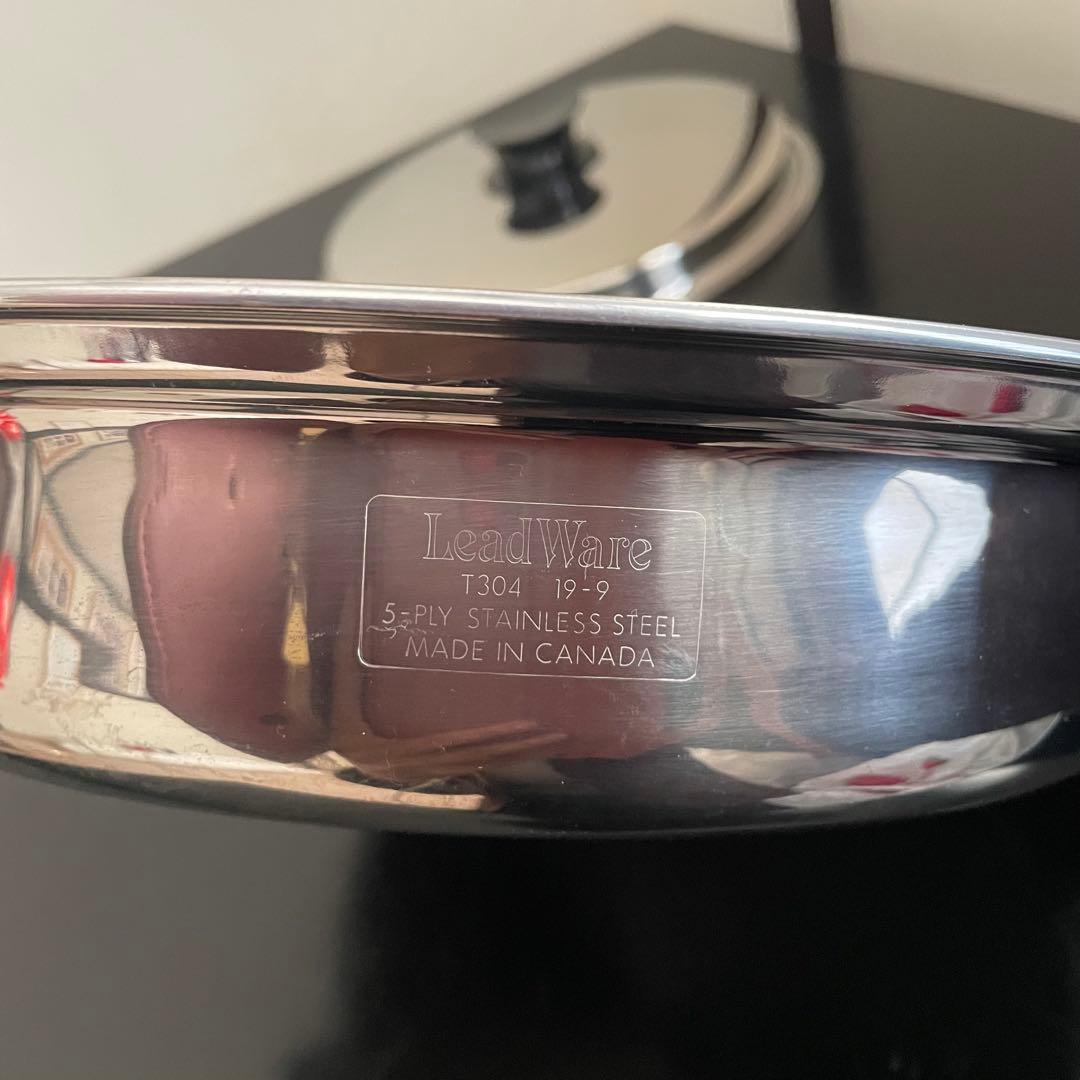 Lead Ware 片手鍋 5層 カナダ製　5層無水鍋　フライパン