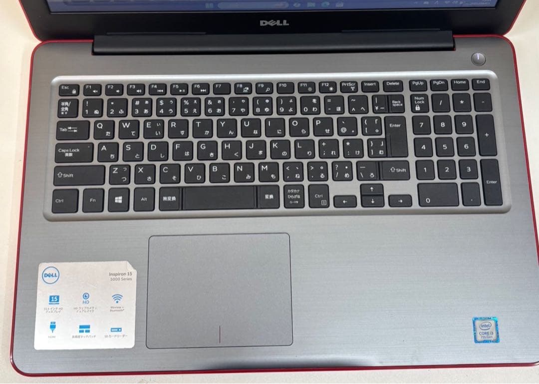 516 DELL 美品✨レッドカラー✨ノートWindows11 office付