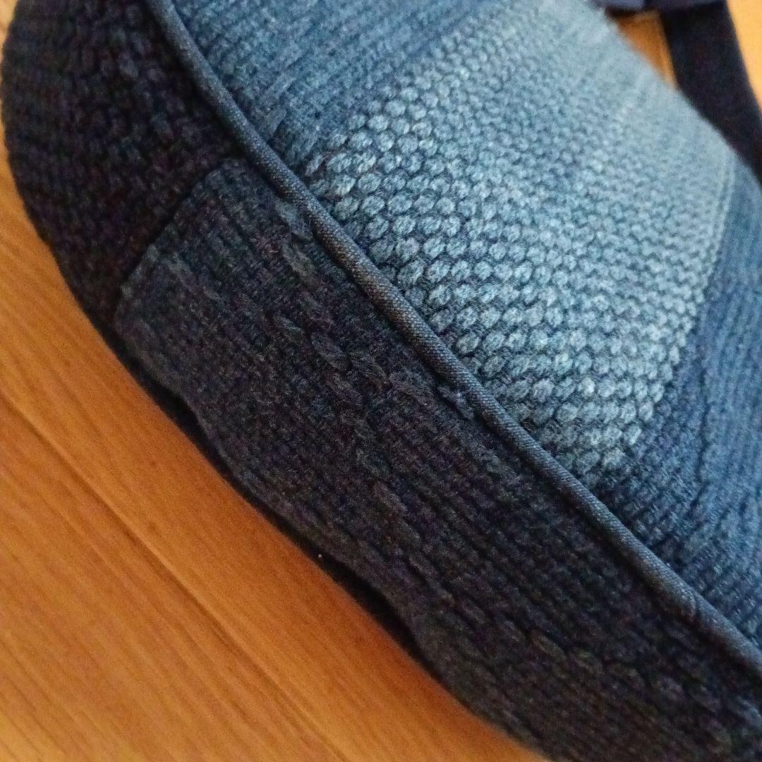 古布藍染木綿二重剣道着　小さめショルダーバッグ　ハンドメイド