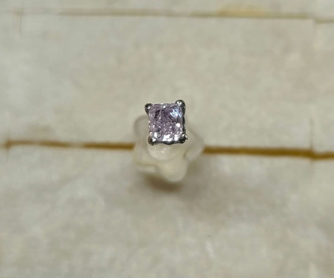 夢のような可愛いピンクさん!★ピンクダイヤモンドプラチナピアス★