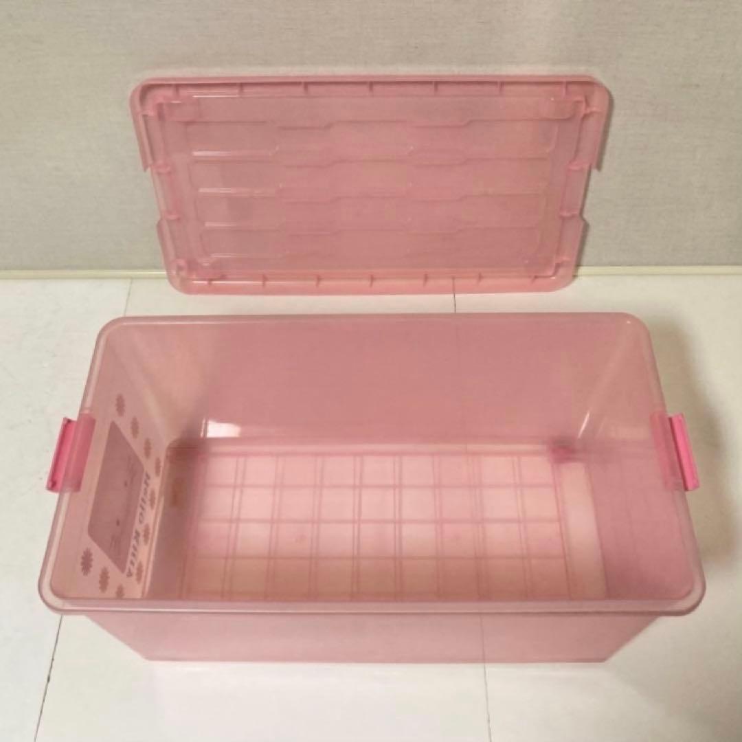 ハローキティ ケース ボックス 収納 衣装 日本製 2点 ピンク ポップ レトロ