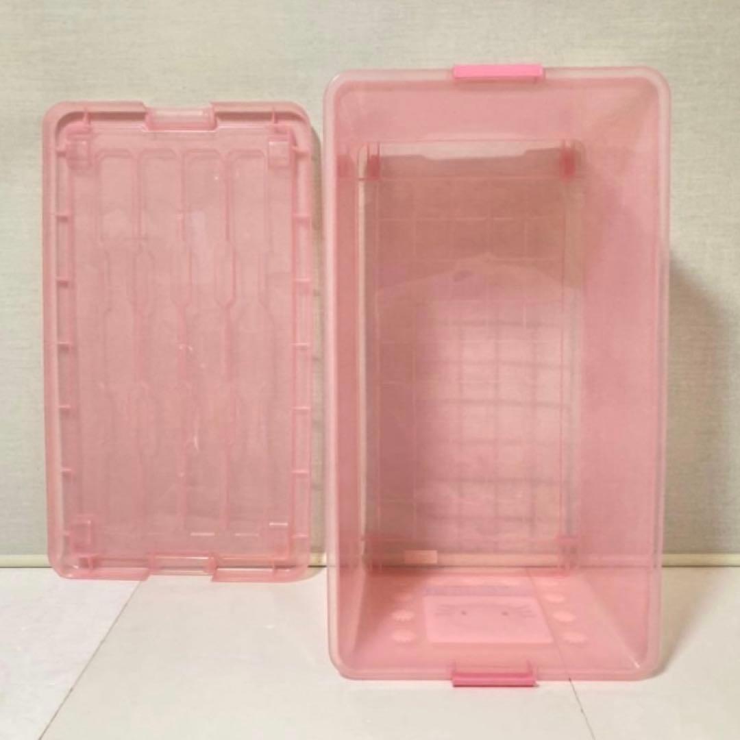 ハローキティ ケース ボックス 収納 衣装 日本製 2点 ピンク ポップ レトロ