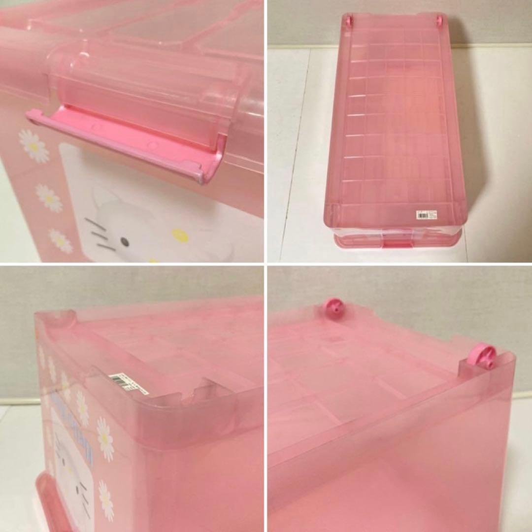 ハローキティ ケース ボックス 収納 衣装 日本製 2点 ピンク ポップ レトロ