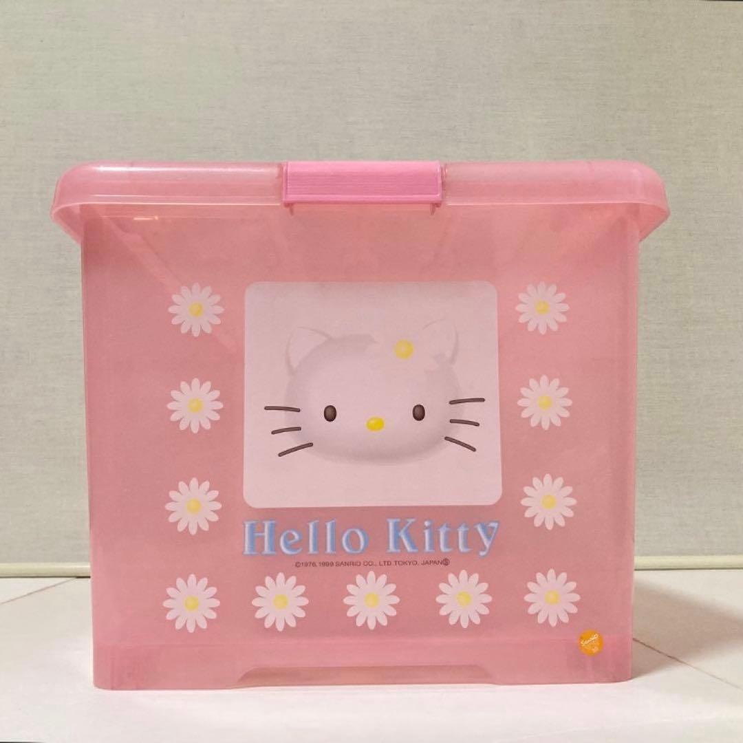 ハローキティ ケース ボックス 収納 衣装 日本製 2点 ピンク ポップ レトロ