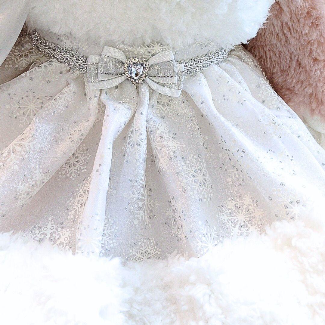 リーナベルМ　ステラルーМ等に着用可能なコスチューム　雪の結晶　白　1453