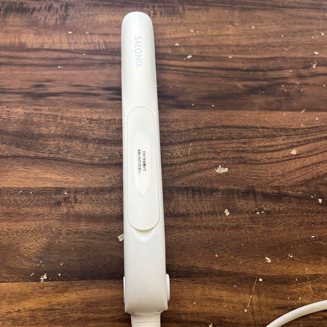 サロニア スチームモイスチャーストレートアイロン ホワイト