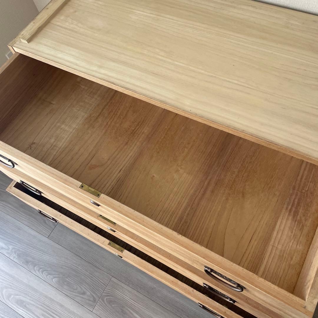 47)桐箪笥　加茂箪笥　アンティーク　チェスト　和箪笥　着物