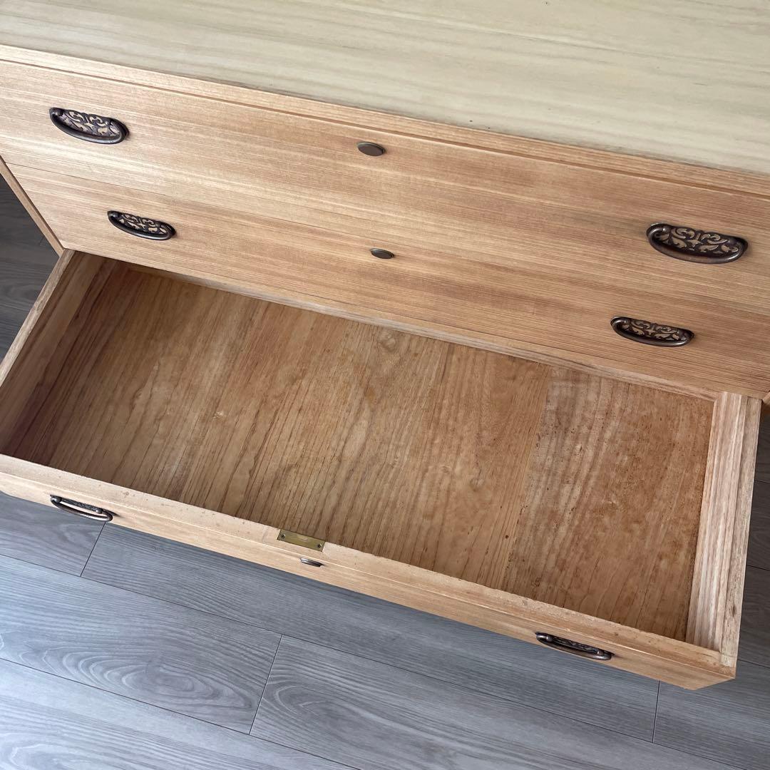 47)桐箪笥　加茂箪笥　アンティーク　チェスト　和箪笥　着物