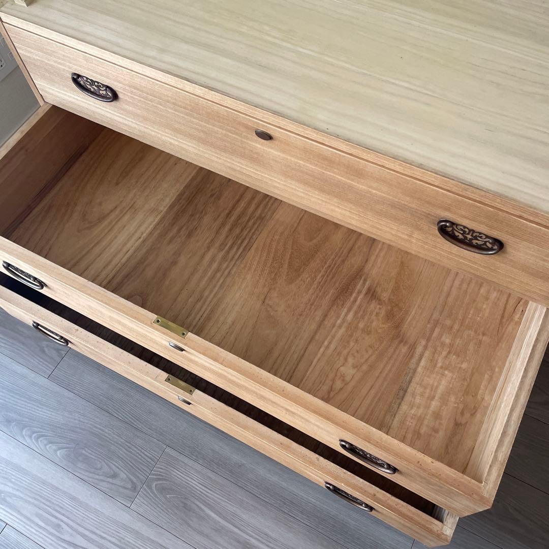 47)桐箪笥　加茂箪笥　アンティーク　チェスト　和箪笥　着物