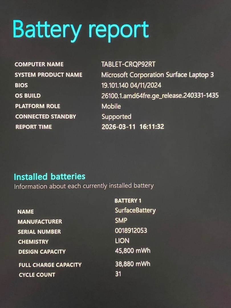 【Office2024】SurfaceLaptop3 i5 16GB/256GB