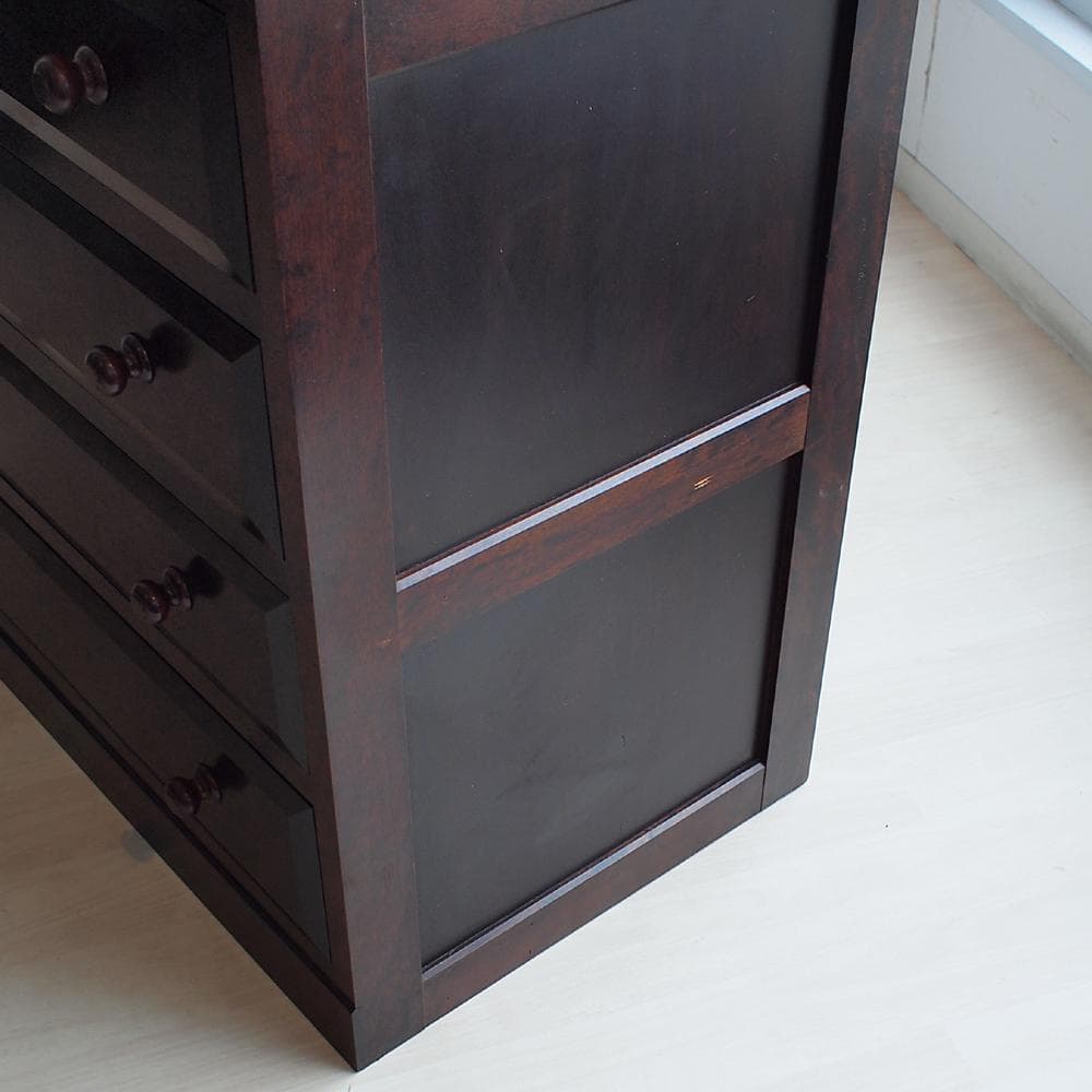 松本民芸家具 D型 6段チェスト ミズメザクラ材 無垢材 和モダン 古民家 整理