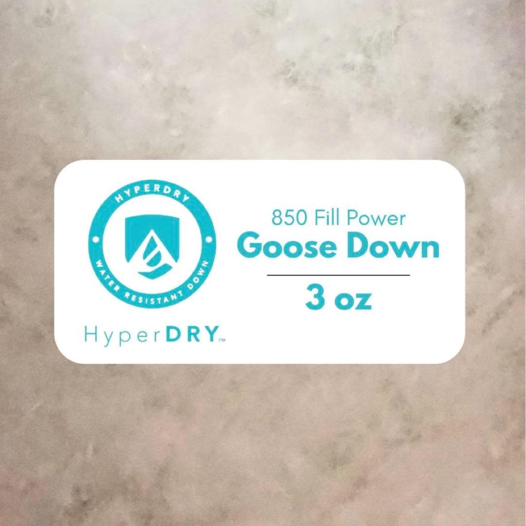 850フィルパワー ダウン