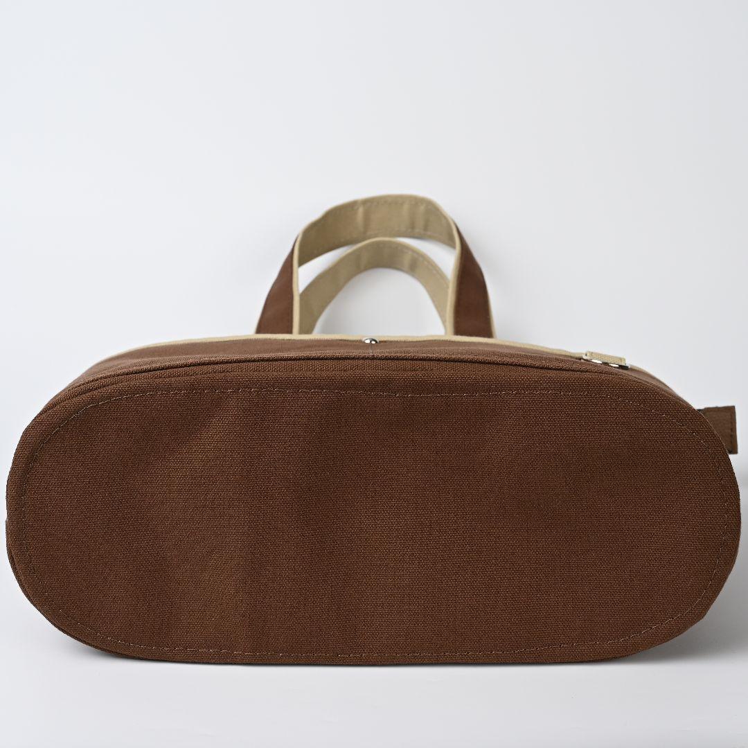 ハンドメイド 8号/11号×旧倉敷帆布×8番糸 オーバル底トートバッグL