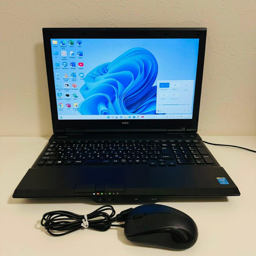 Y198 NECノートパソコン i5 SSD 240G高速 Windows11