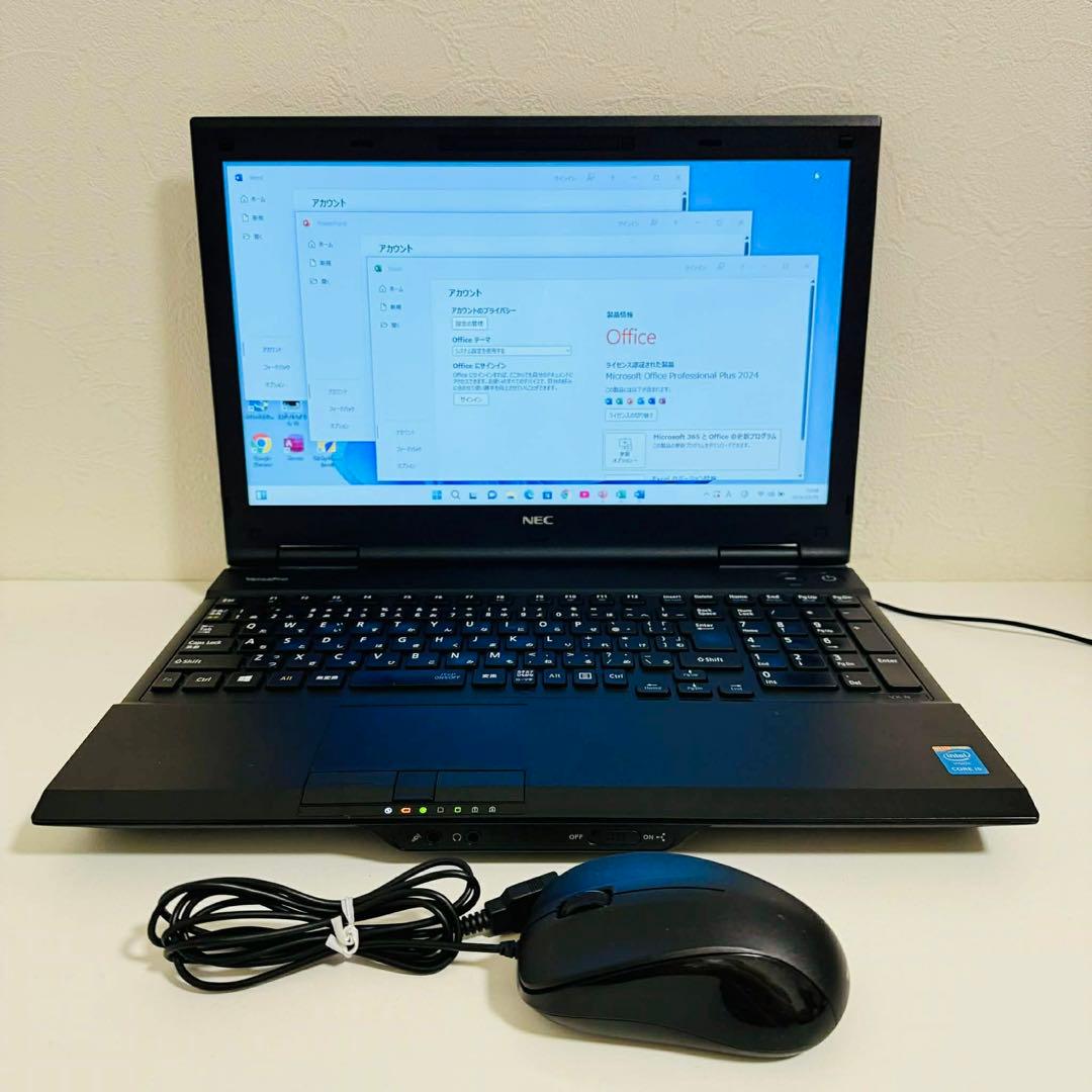 Y198 NECノートパソコン i5 SSD 240G高速 Windows11