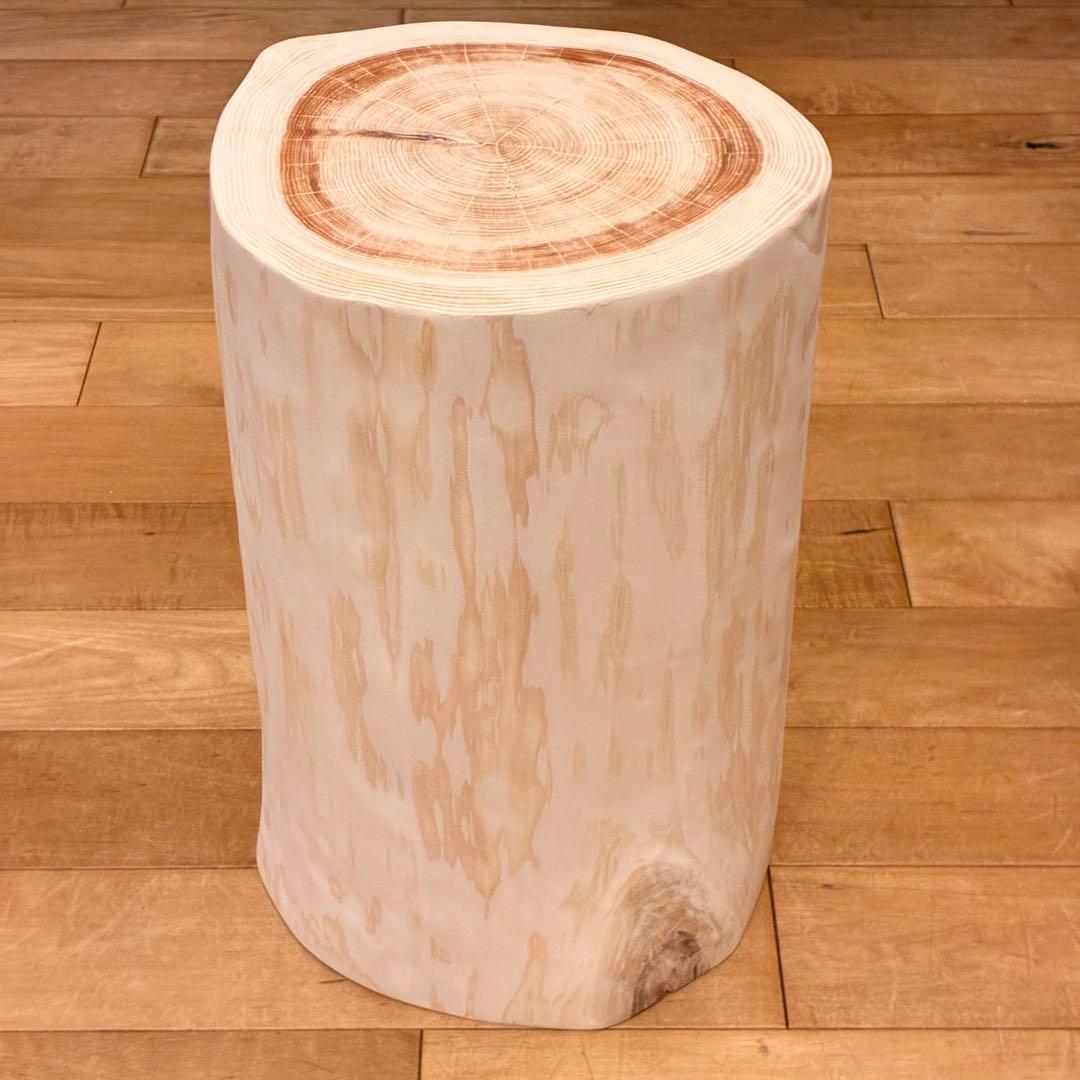 ひのき　丸太 スツール 椅子　No.1574