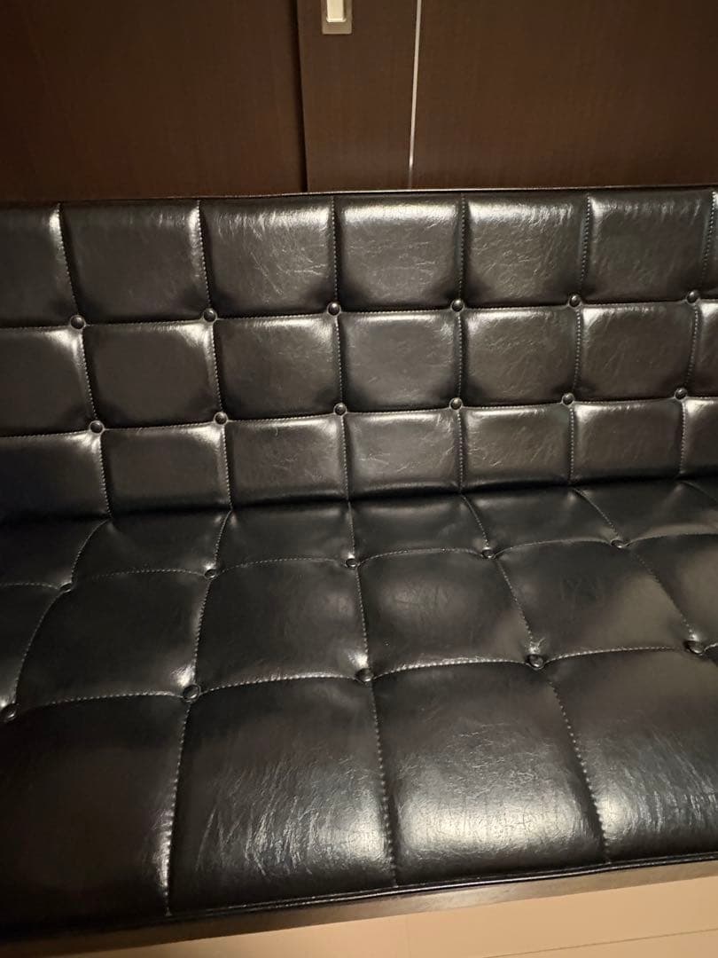 【H.shop】カリモク60 Kチェア 2人掛け スタンダードブラック